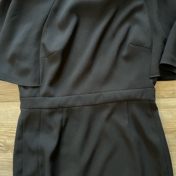 Tahari Black Flutter-Sleeve Knee Length Dress Women’s 8 - Picture 4 of 9